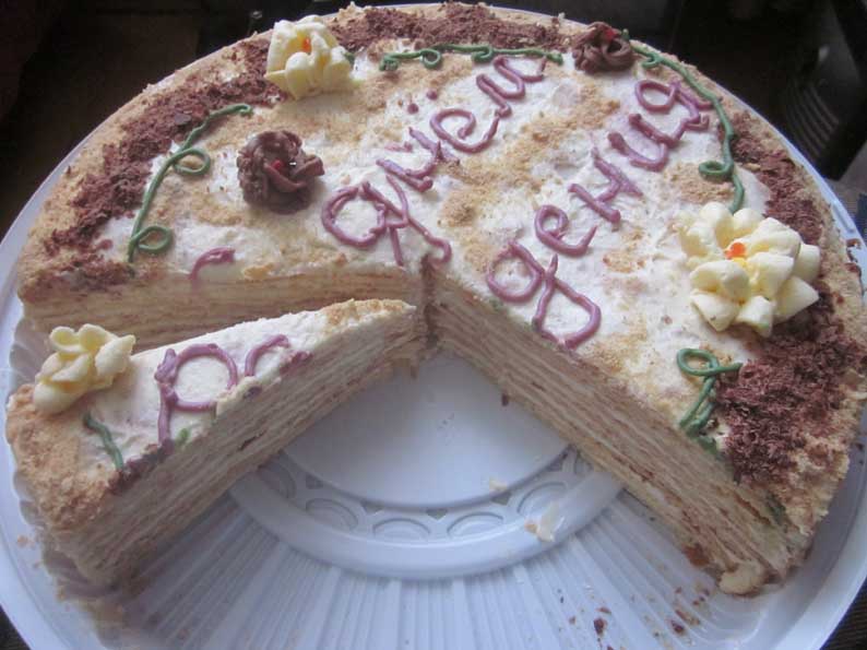 Торт с днем рождения